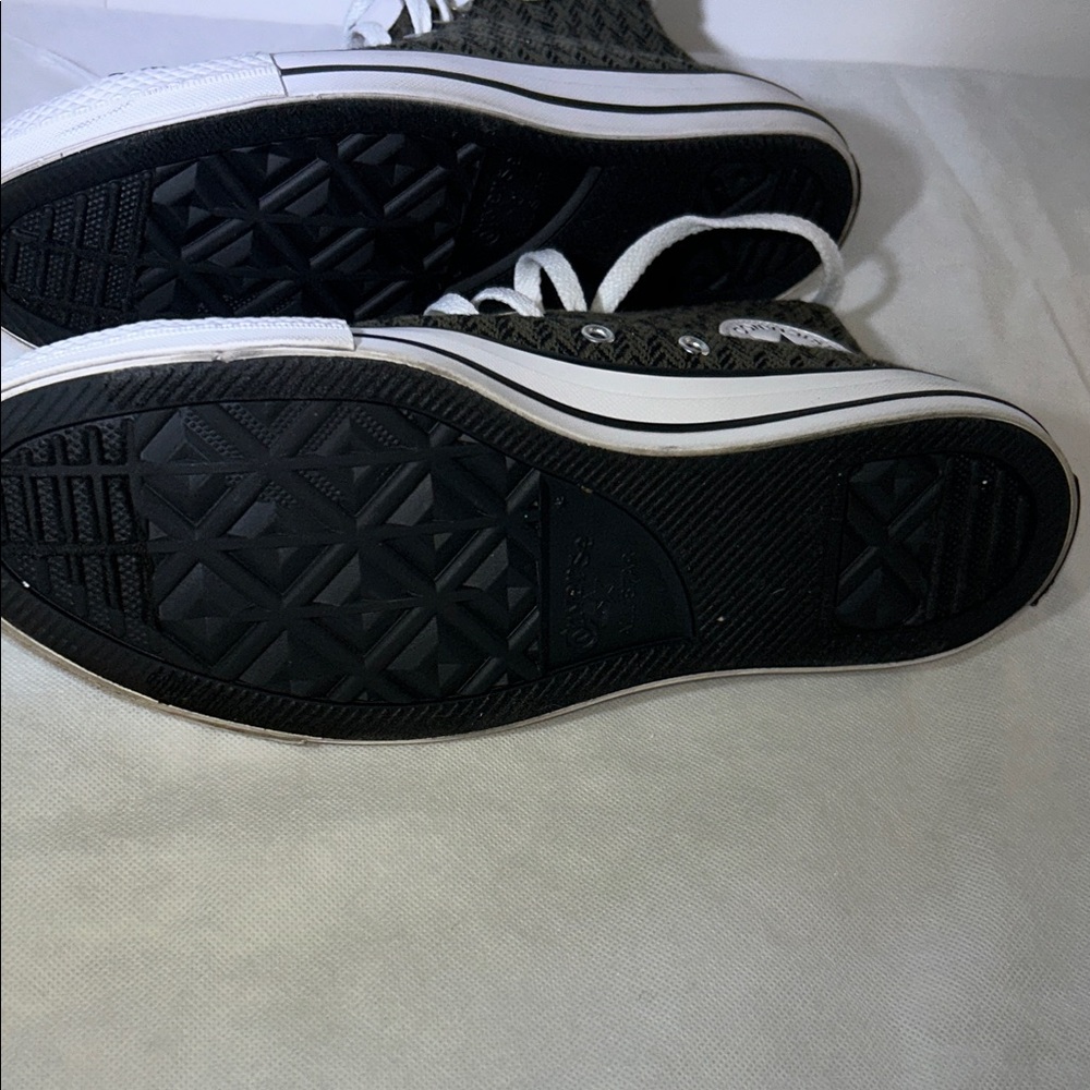 Women’s size 11 Converse Chuck Taylor All Star High 'Herringbone - Utility' - Picture 5 of 14